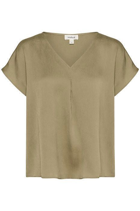 Blouses korte mouw groen Soaked In Luxury
