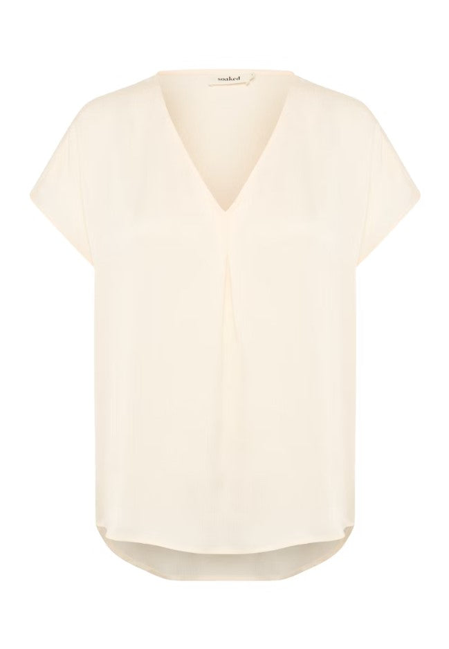 Blouses korte mouw wit Soaked In Luxury