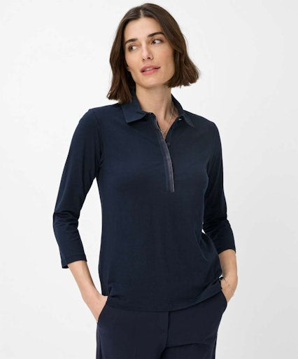 Polo's lange mouw navy BRAX