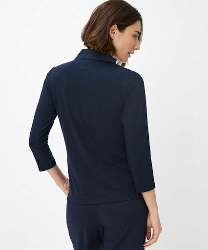 Polo's lange mouw navy BRAX