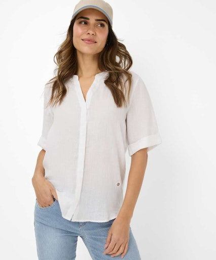 Blouses korte mouw wit BRAX