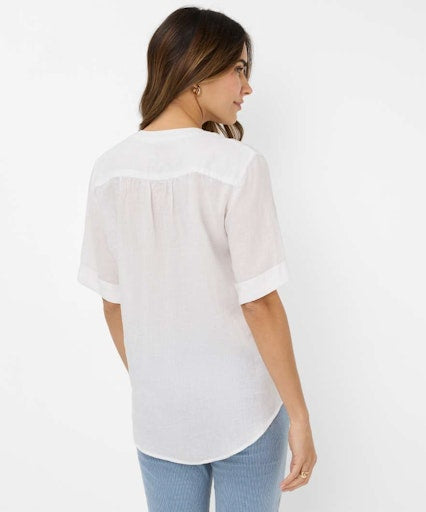 Blouses korte mouw wit BRAX