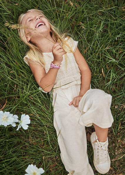 Jumpsuits zonder mouw beige Mayoral