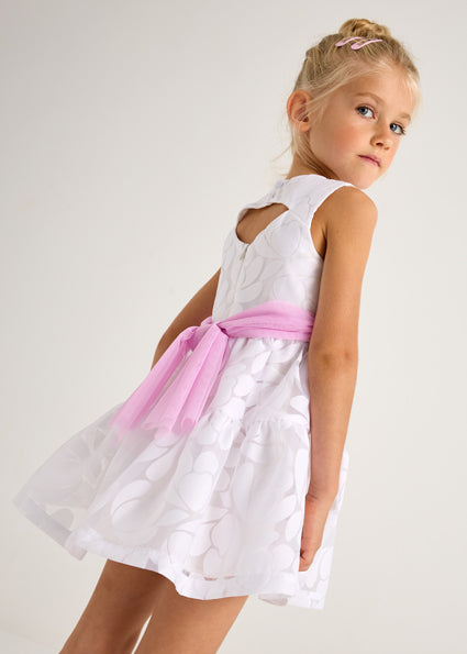 Jurken zonder mouw wit Mayoral