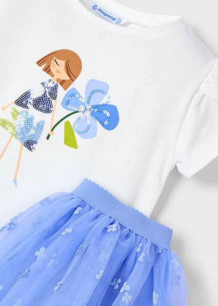 Rokken blauw Mayoral