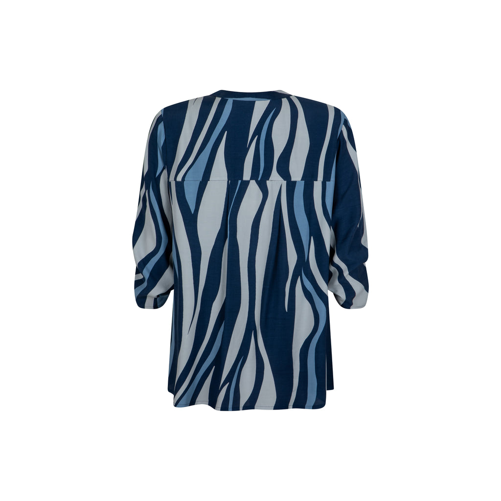 Blouses lange mouw navy Verpass