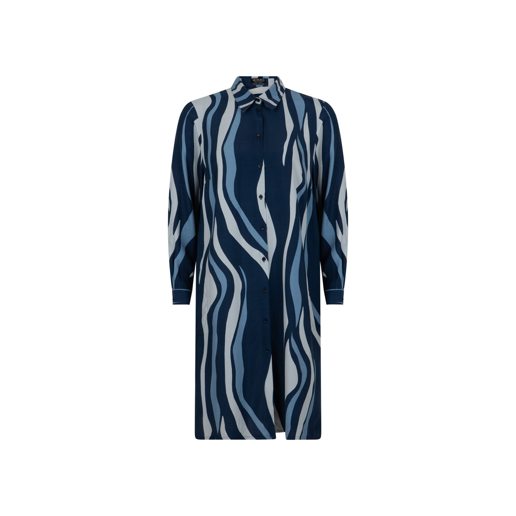 Jurken lange mouw navy Verpass