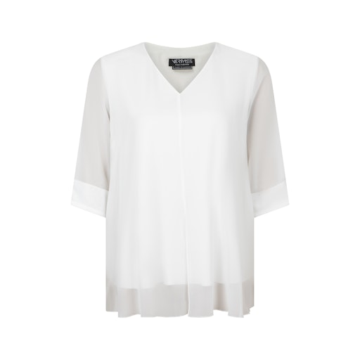 Blouses lange mouw beige Verpass