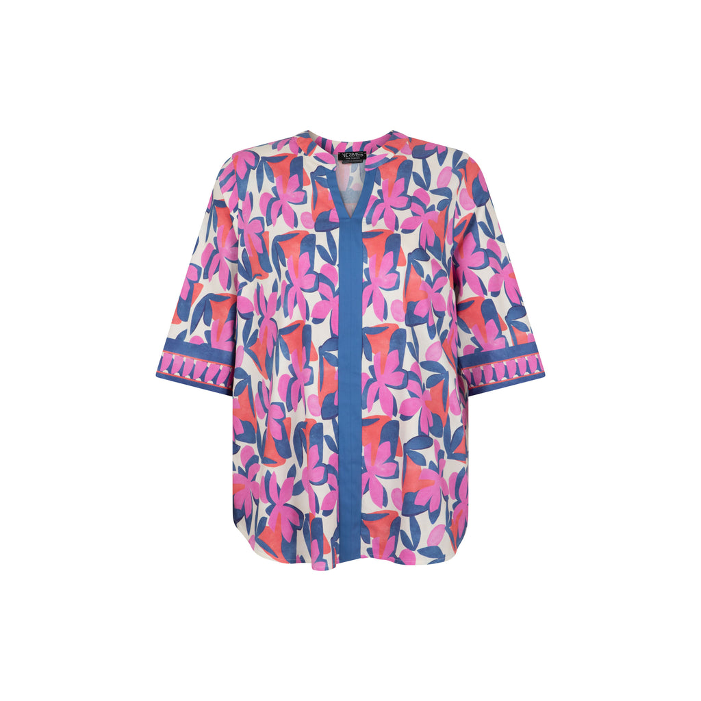 Blouses korte mouw roze Verpass