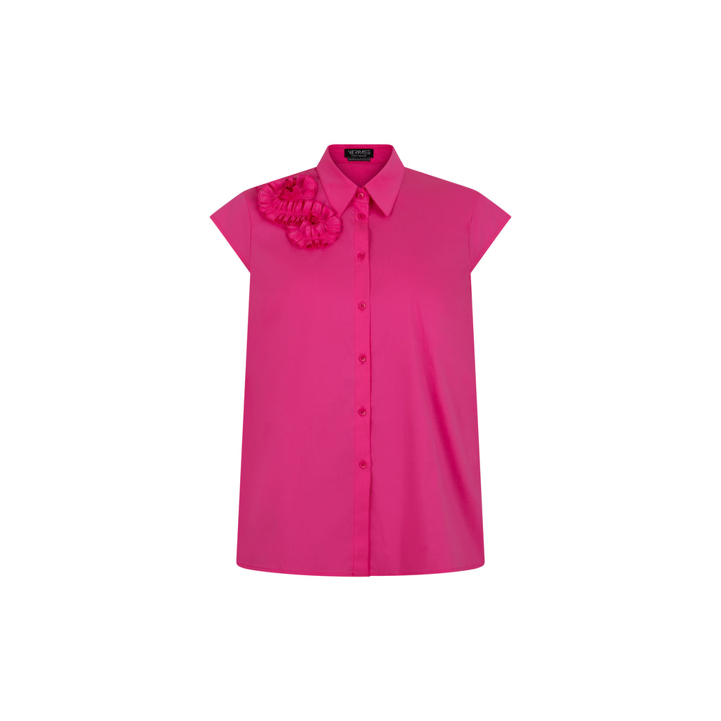 Blouses korte mouw roze Verpass