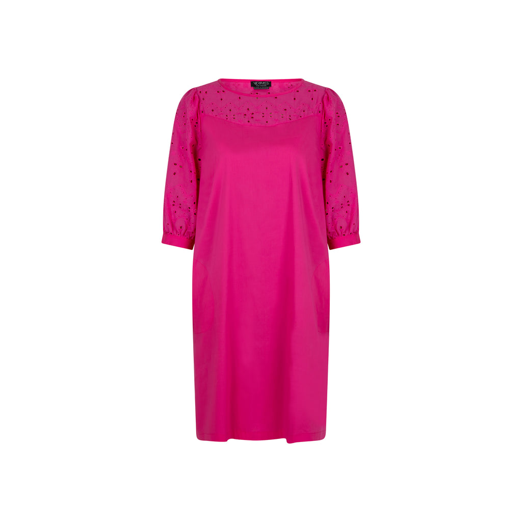 Jurken lange mouw roze Verpass