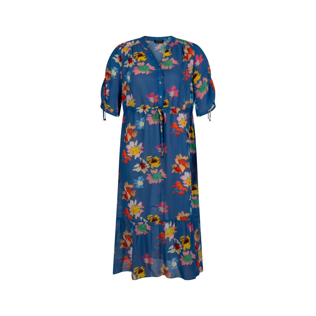 Jurken korte mouw blauw Verpass