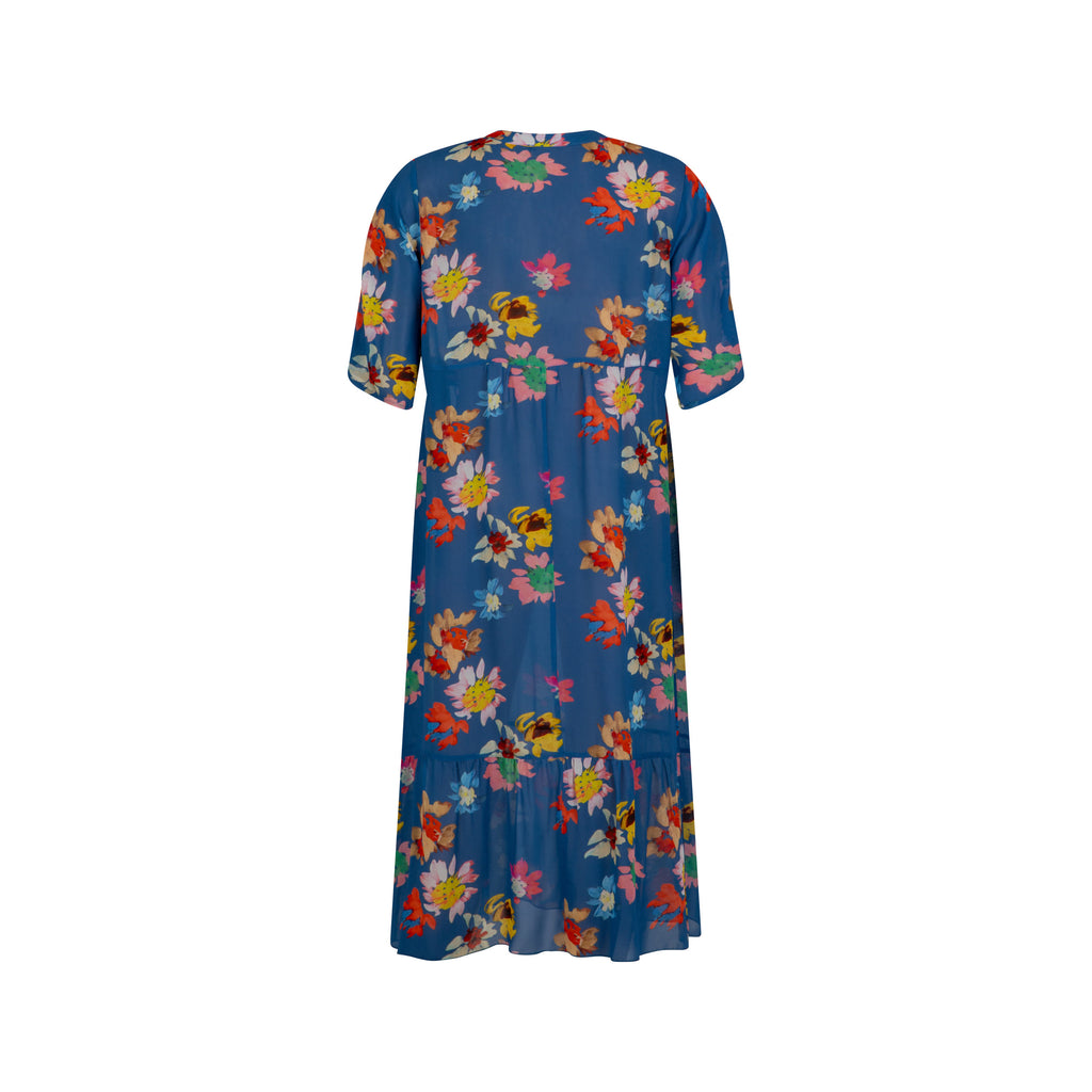 Jurken korte mouw blauw Verpass