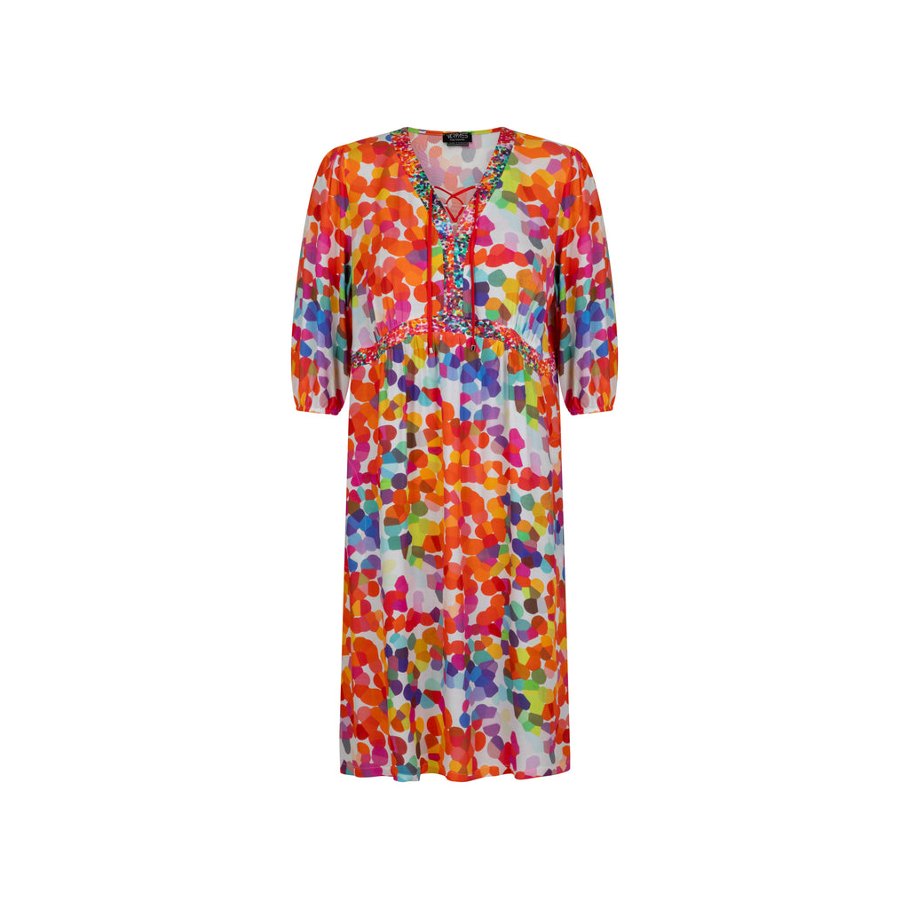 Jurken lange mouw rood Verpass