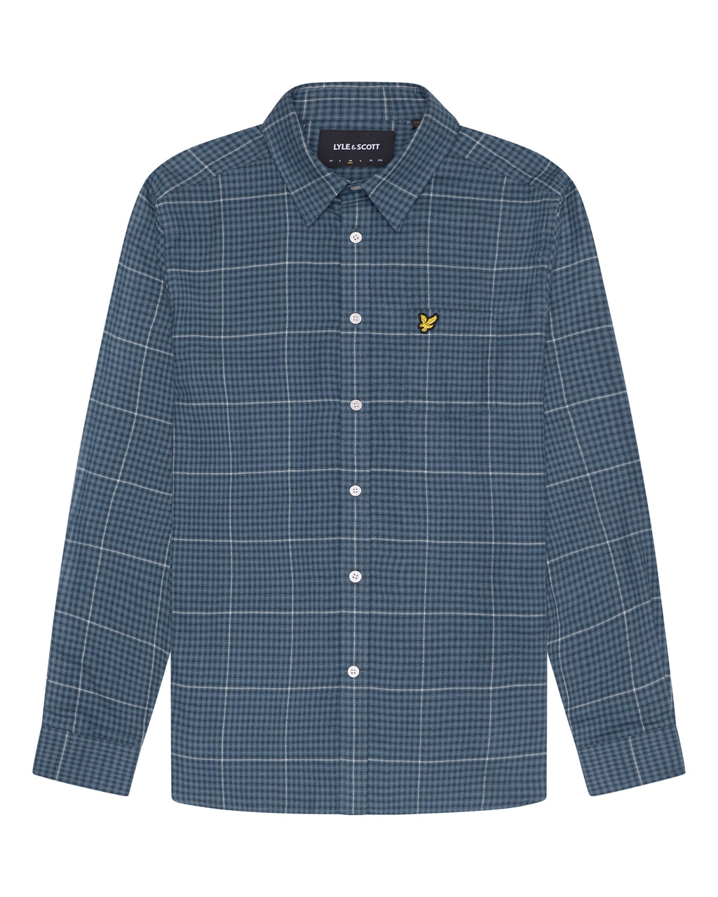 Hemden lange mouw blauw Lyle & Scott