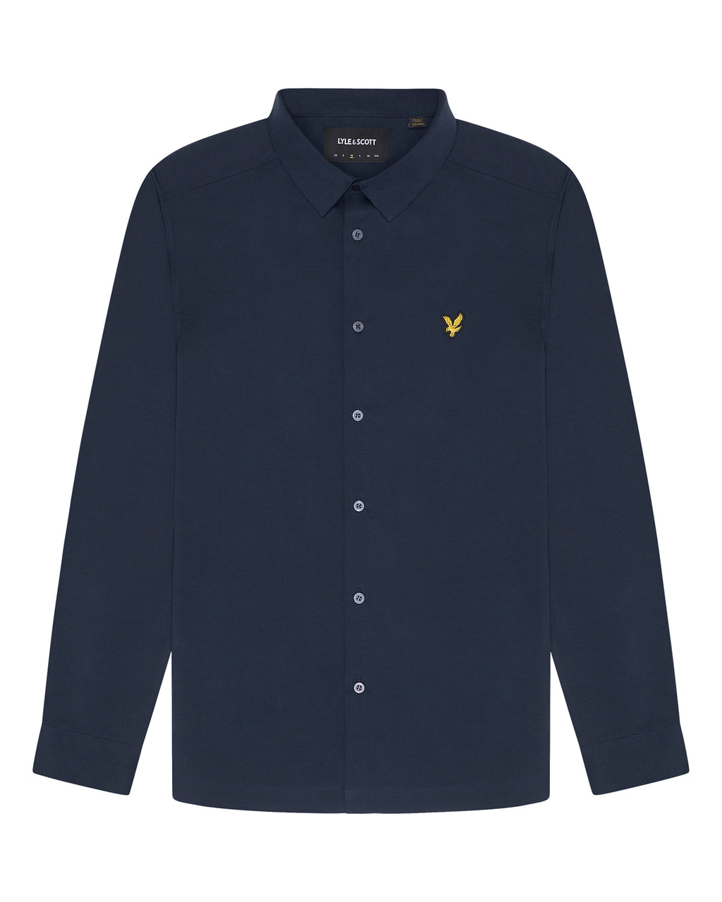 Hemden lange mouw navy Lyle & Scott