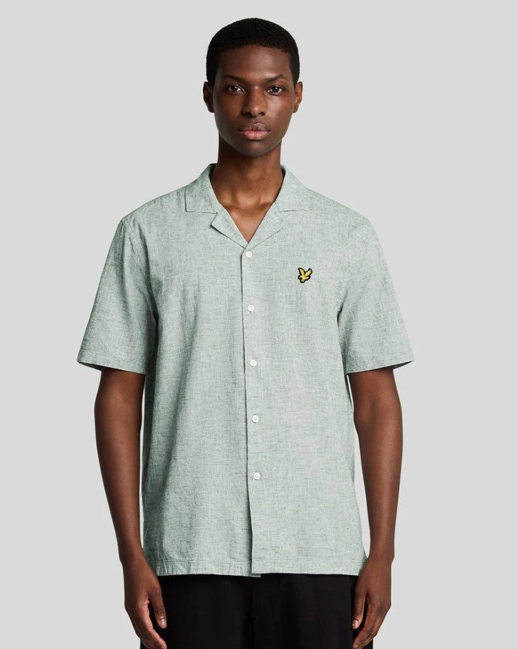 Hemden korte mouw groen Lyle & Scott