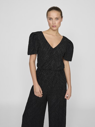 Jumpsuits korte mouw zwart VILA