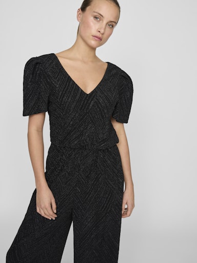 Jumpsuits korte mouw zwart VILA