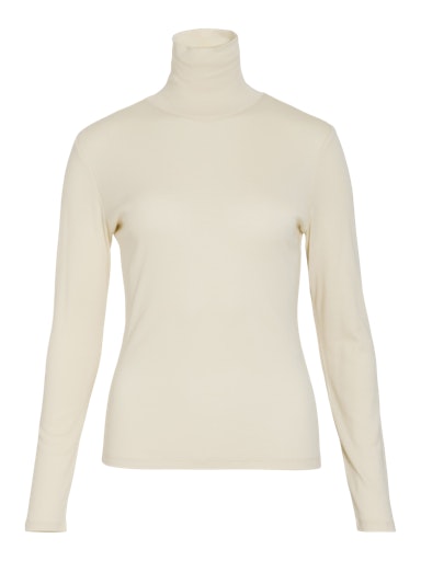 T-shirts lange mouw beige VILA