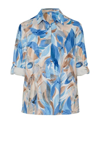 Blouses lange mouw blauw TONI