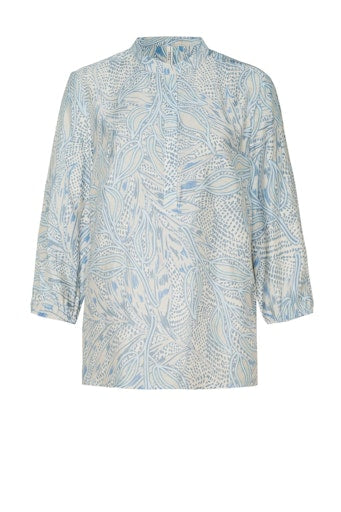 Blouses lange mouw blauw TONI