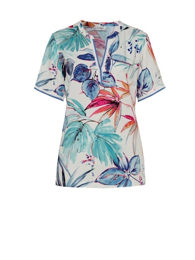 Blouses korte mouw blauw TONI