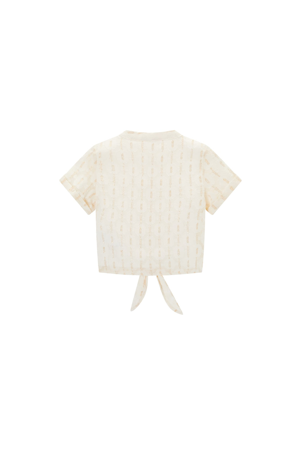 Blouses korte mouw beige Someone