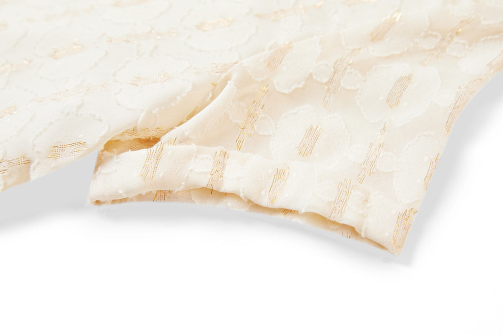 Blouses korte mouw beige Someone