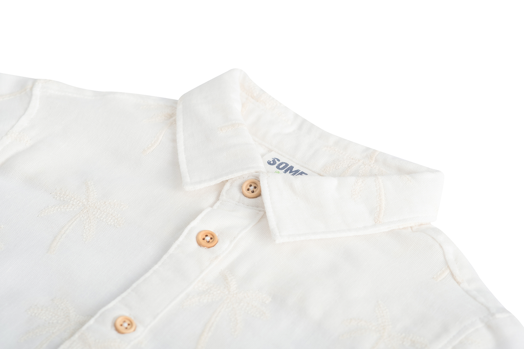 Hemden korte mouw beige Someone