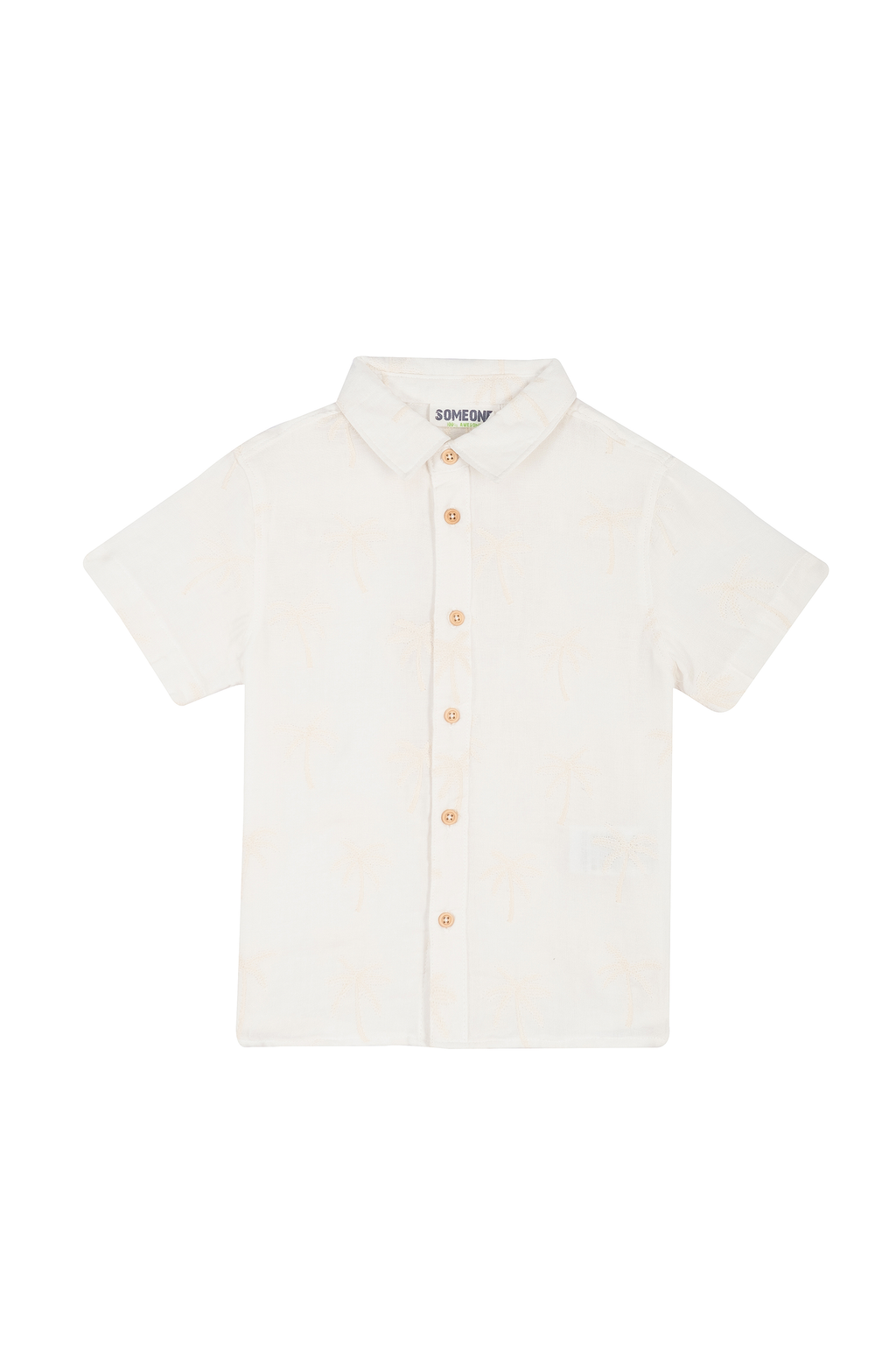 Hemden korte mouw beige Someone