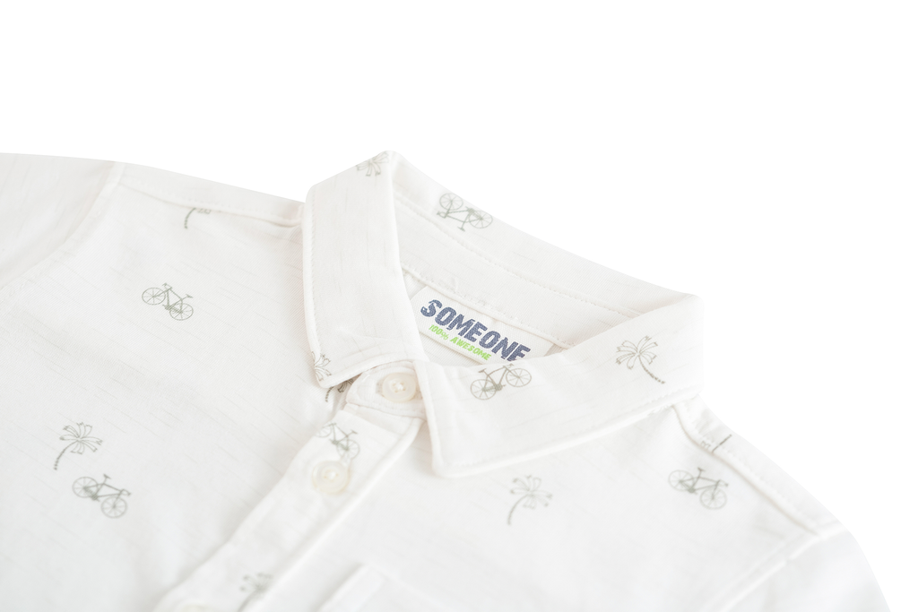 Hemden korte mouw beige Someone