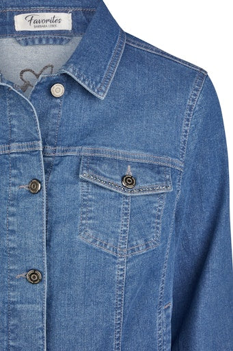Jeansjassen blauw Barbara Lebek