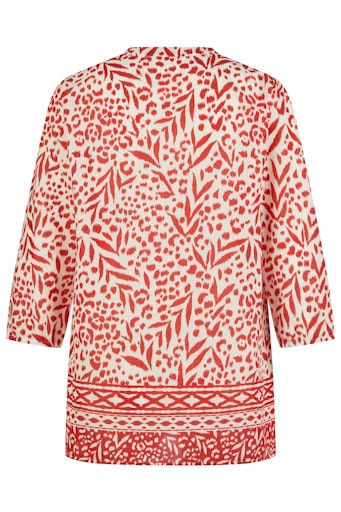 Blouses lange mouw rood Barbara Lebek