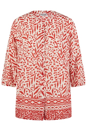 Blouses lange mouw rood Barbara Lebek