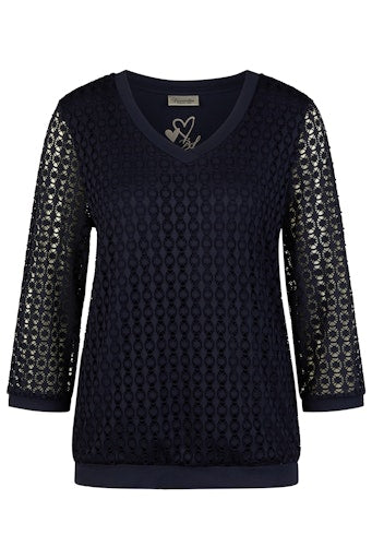 T-shirts korte mouw navy Barbara Lebek