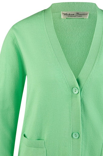 Cardigans groen Barbara Lebek
