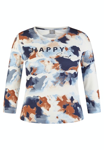 T-shirts lange mouw blauw Rabe