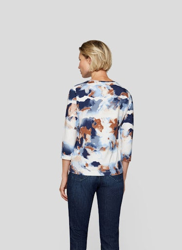 T-shirts lange mouw blauw Rabe