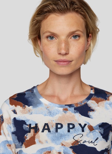 T-shirts lange mouw blauw Rabe