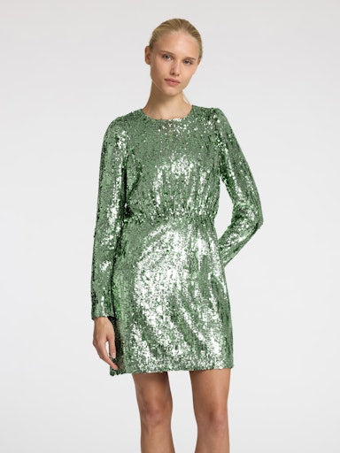 Jurken lange mouw groen Selected FEMME