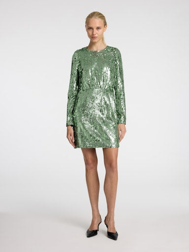 Jurken lange mouw groen Selected FEMME