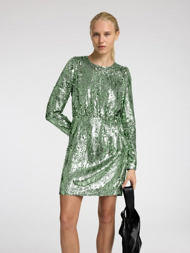 Jurken lange mouw groen Selected FEMME