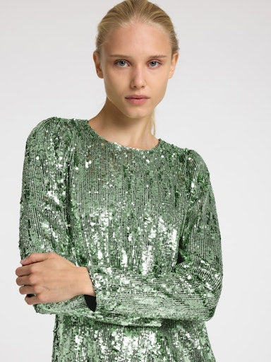 Jurken lange mouw groen Selected FEMME