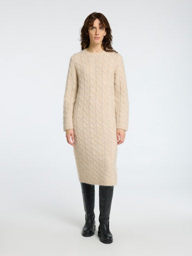 Jurken lange mouw beige Selected FEMME