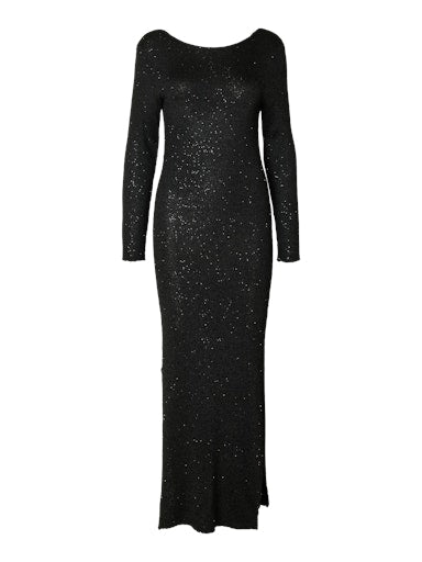 Jurken lange mouw zwart Selected FEMME