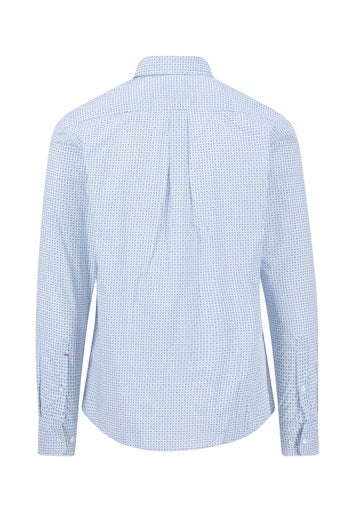 Hemden lange mouw blauw Fynch-Hatton