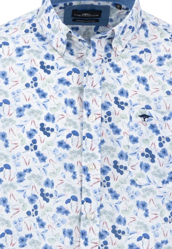 Hemden lange mouw blauw Fynch-Hatton