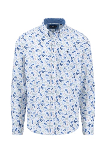Hemden lange mouw blauw Fynch-Hatton