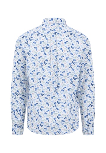 Hemden lange mouw blauw Fynch-Hatton